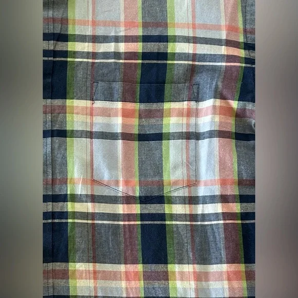 J Crew Summer Plaid Button Down - Picture 3 of 5